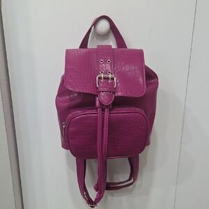 Wild Fable Purple Croc Textured Mini Backpack